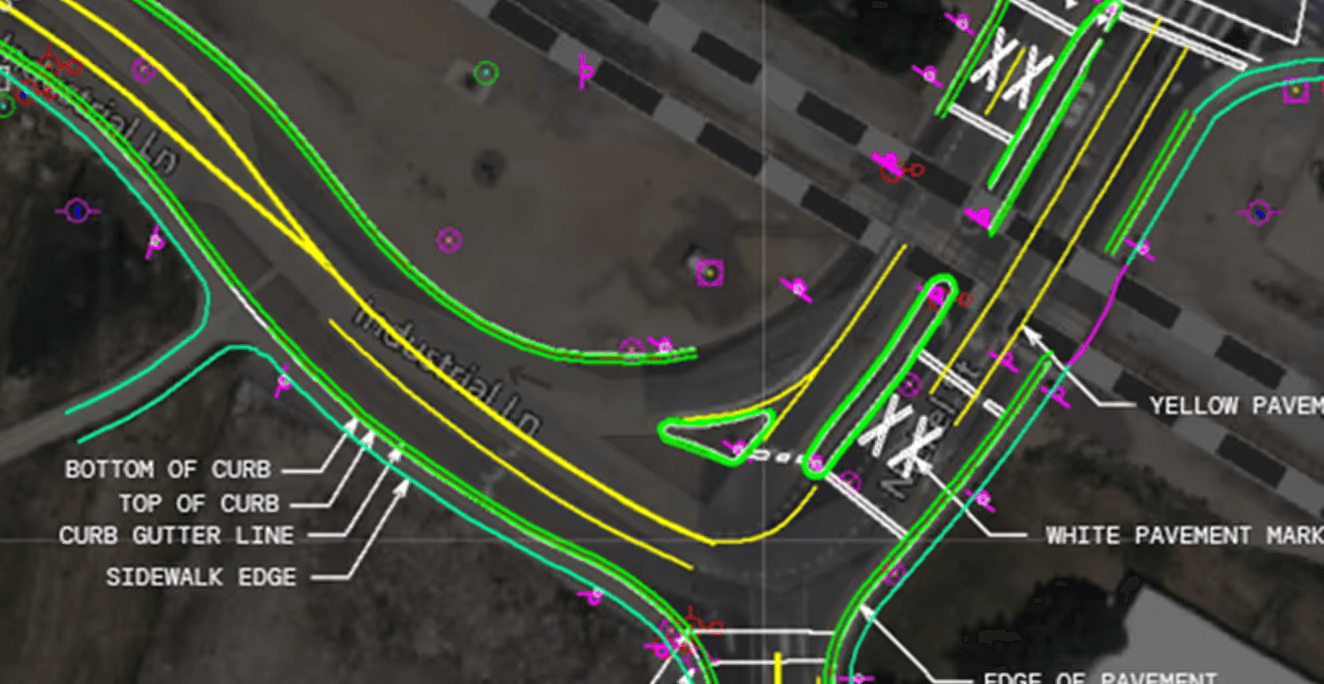 Extracted CAD geometry after Digital Surveyor processing